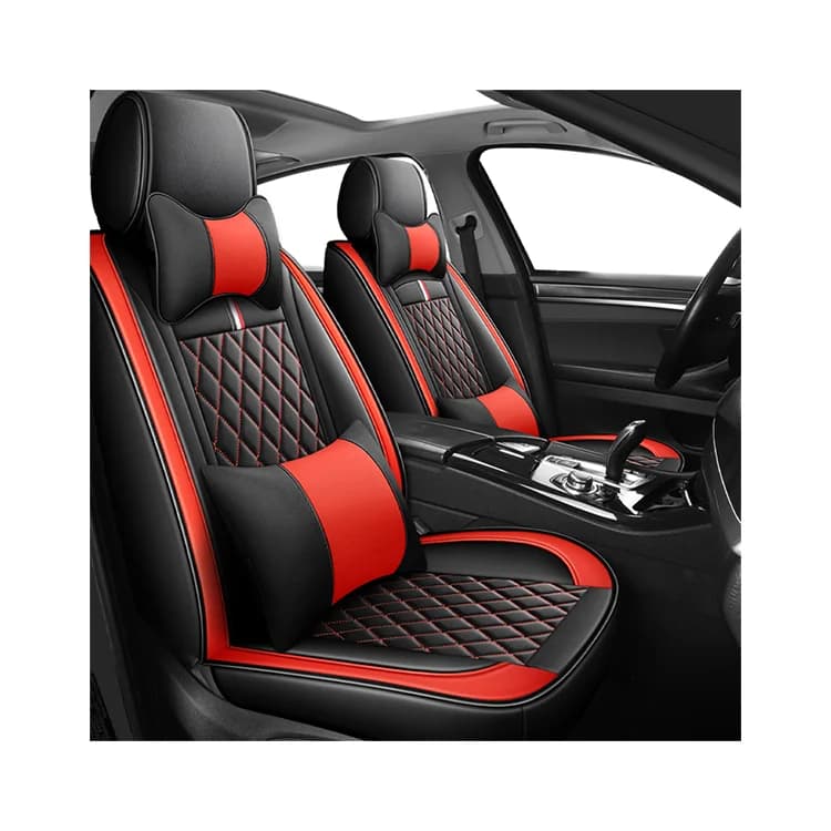 All Season Quited PU Leather Car Seat Cover Full Surrounded Seat Protector Waterproof Universal Fit Sedan Suv Pick-up Truck Seat