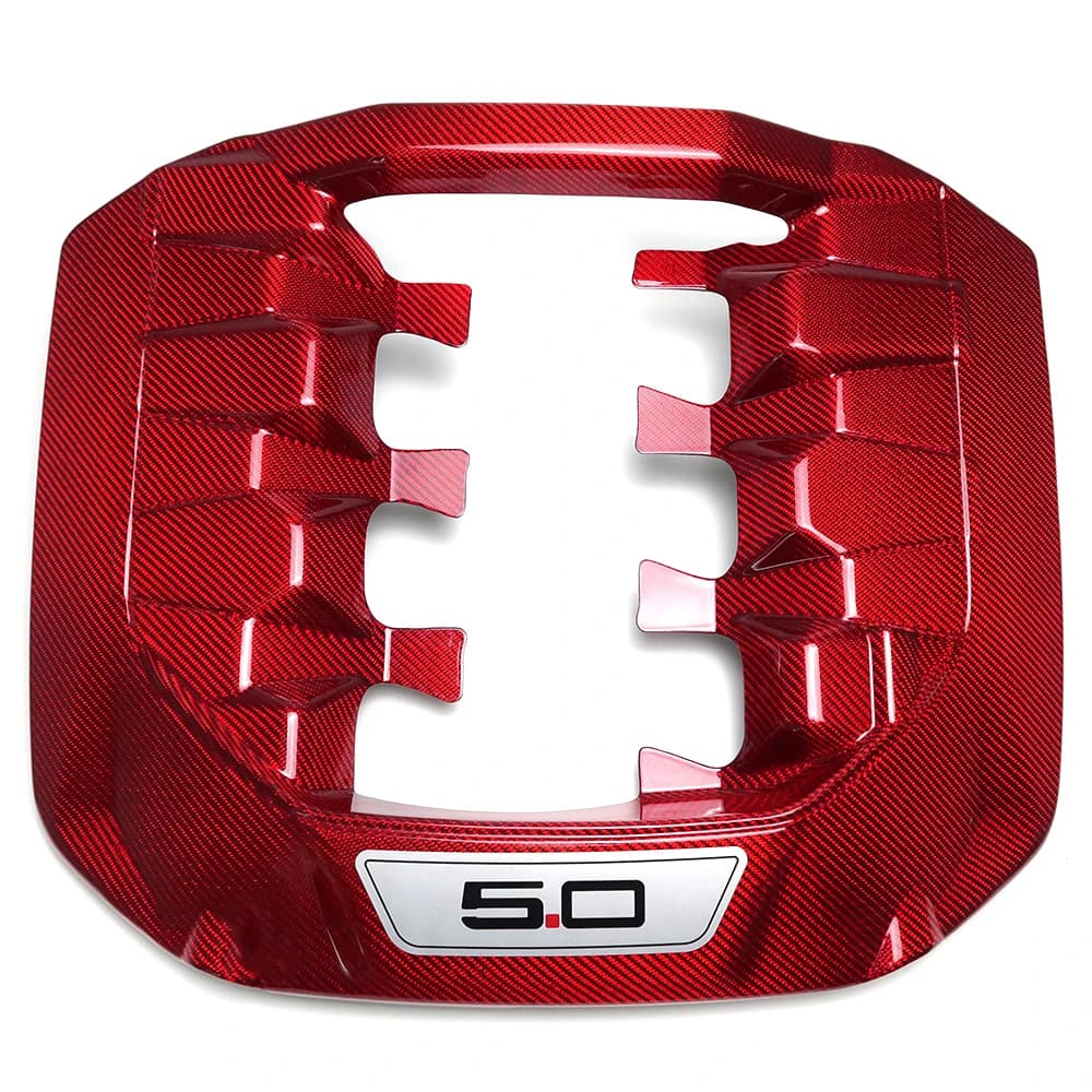 for Ford Mustang S650 GT Dark Horse V8 2024+ 5.0L Engine Plenum Cover Replacement Dry Carbon Fiber Exterior Accessories