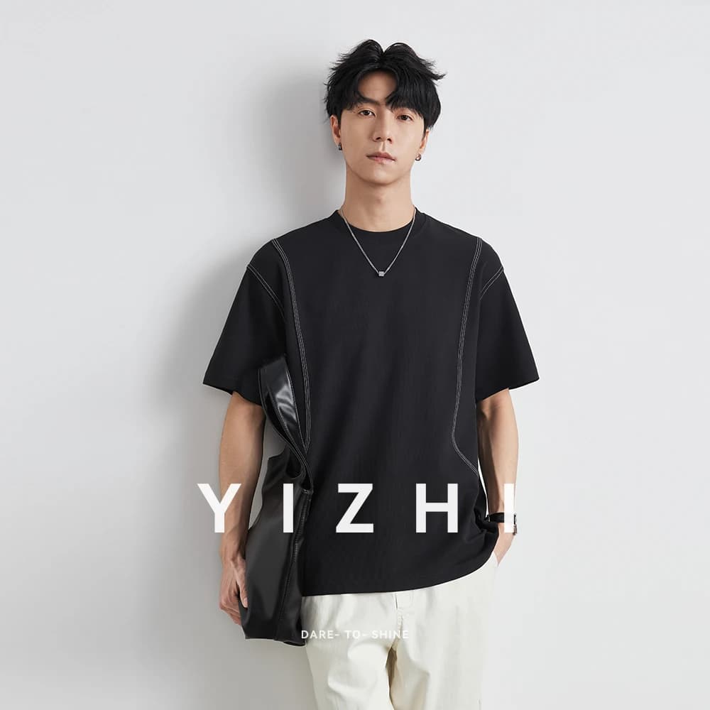 Summer Fashion Men's American Short-sleeved 2025 New Loose Embroidered T-shirt Casual Sports Half-sleeved T-shirt Top Men Tshirt