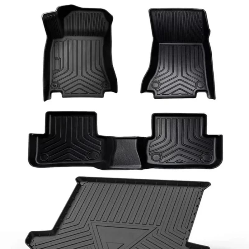 Luxury all-weather double layer multi-color TPE car floor mat