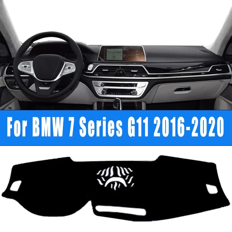 For BMW 7 Series G11 2016-2020 Car Dashboard Mat Dash Cover Central Control Pad Nonslip Cape Sunshade Accessories 2019 2018 2017