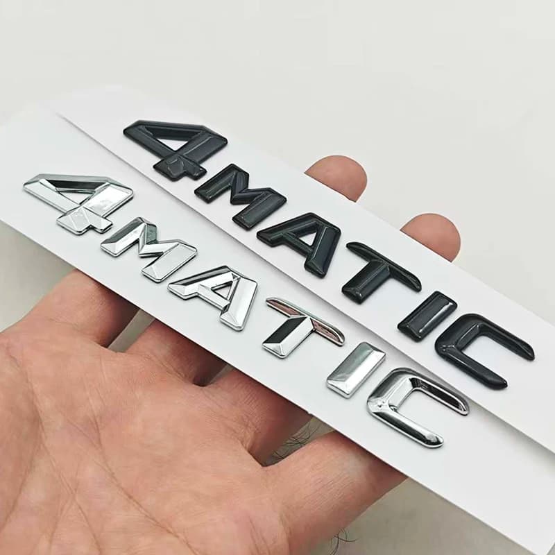 3D ABS Car Letters 4MATIC 4 MATIC Badge Sticker Rear Trunk Badge Emblem For Mercedes Benz C E G S GLC GLS Class AMG Accessories