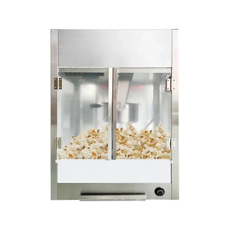 Commercial electric popcorn machine plus insulation cabinet Internet celebrity automatic grain popping machine