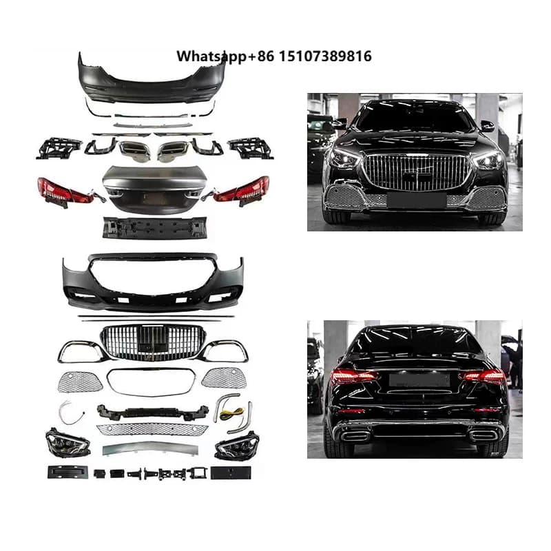 New Non Destructive Installation of Front and Rear Bumpers with Fog Light 2016-2018 W213 for  E-Class Upgrade