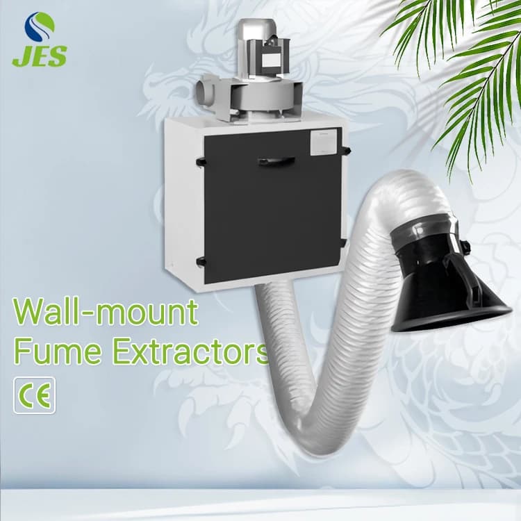 Wall Mounted Welding Fume Extractor Smoke Dust Collector Industrial Filtration