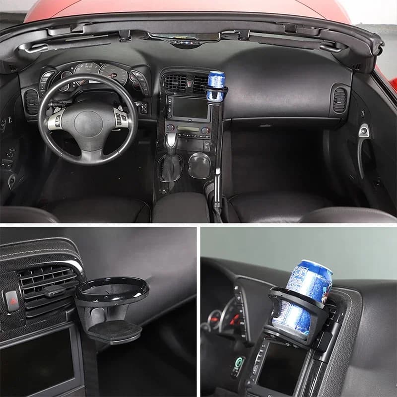 For Chevrolet Corvette C6 2005-2013 ABS central air outlet cup holder storage rack interior modification accessories