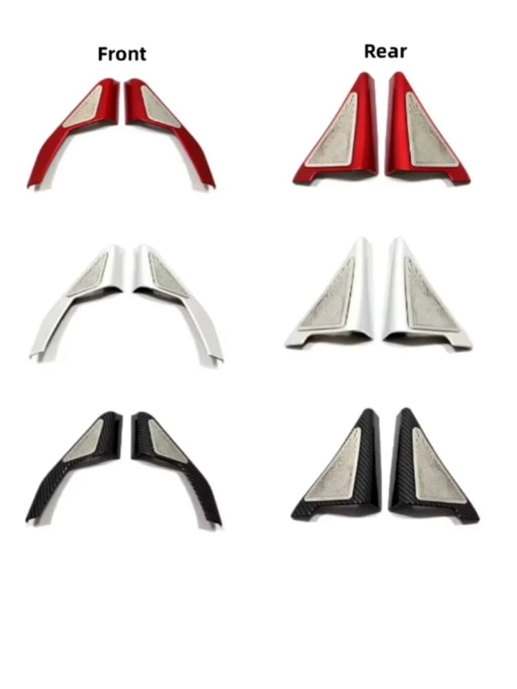 For Honda Civic 11th Gen  2022 2023 ABS Decorative Accessories Car Front Rear Door Window Inner Triangle A-pillar Cover Trim