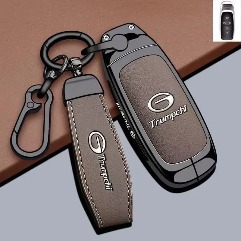 Zinc Alloy Car Key Case Cover Chain Shell Protector Fob Holder for GAC Aion RT I60 N60 UT S MAX Y V Keybag Accessories