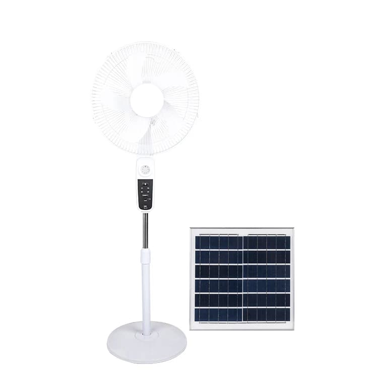 Star Dance Solar Powered Fan Classic 16 Inch Table Solar Fan Recharge Fan with Solar Panel