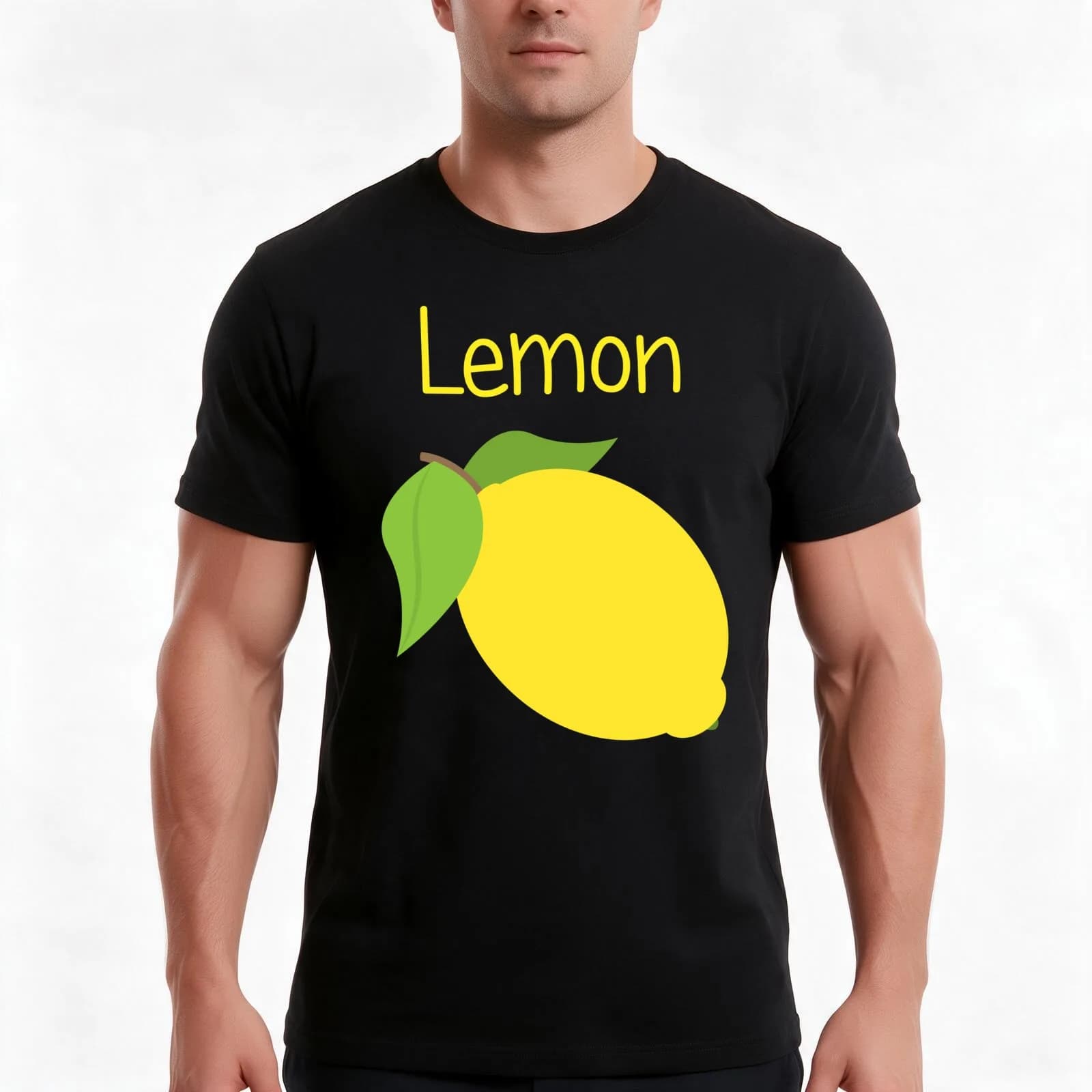 Lemon T-Shirt, Summer Casual Cotton Tee, Oversized Streetwear Tops, Vintage Graphic Print, Loose Fit Short Sleeve, 100% Cotton