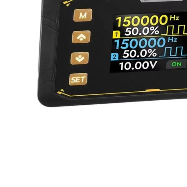 Dual-Channel PWM Signal Generator 1Hz-500kHz 0-100% Duty Cycle 1.8" Color Screen Encoder Control for Industrial Servo Test