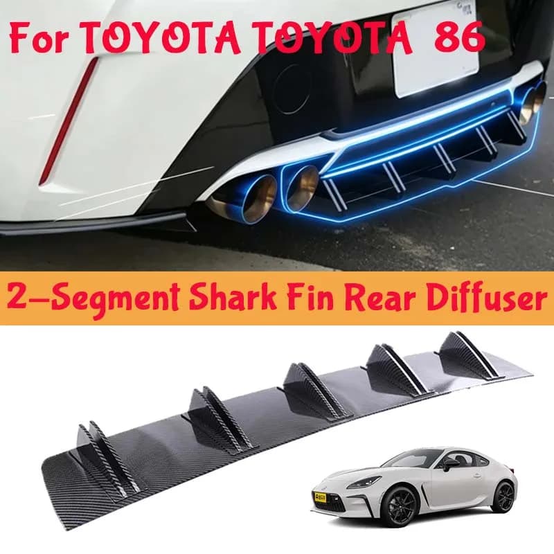 For TOYOTA TOYOTA  86 Shark Fin Rear Diffuser Split Chassis Spoiler Auto Aerodynamic Parts Aerodynamic Modification