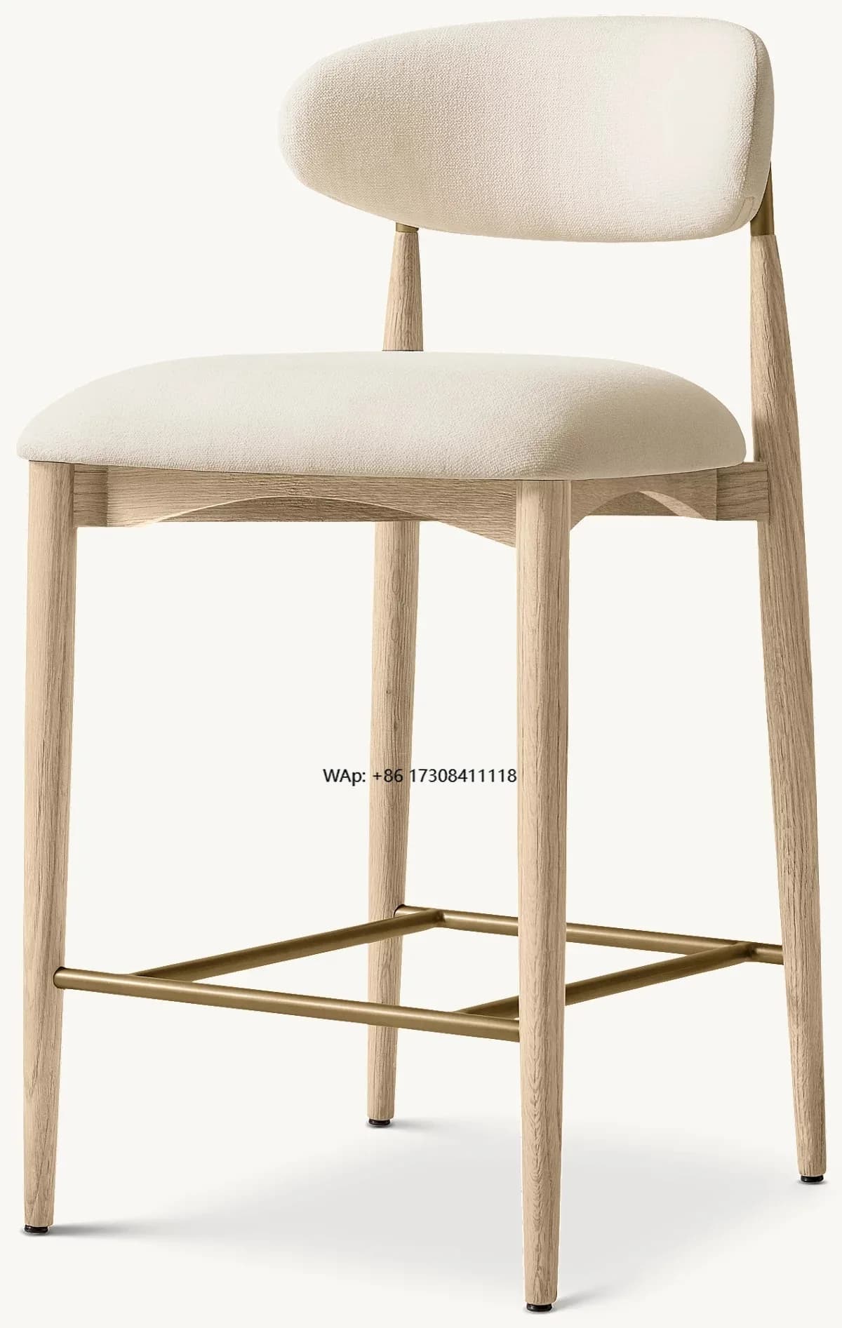 Modern design chairs, dining room furniture, curved backrests, solid oak dining chairs, fabric bar stools