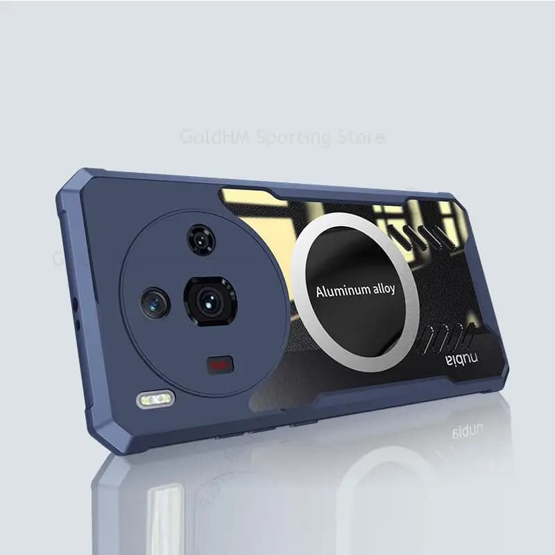 Fundas For ZTE nubia Z50S Pro For Magsafe Transparent Phone Case Nubia Z50 Ultra Z40 S Z30 Pro Heat Dissipation Magsafing Cover