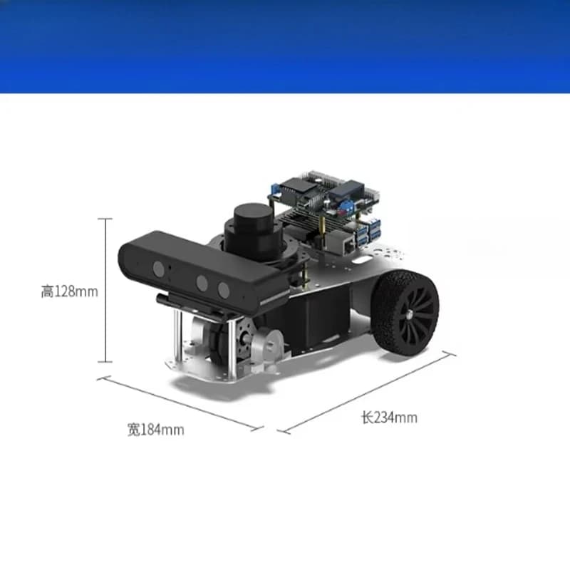 ROS2 Differential Chassis Robot Car Engine WD-LQ 1.2m/s Max Speed 3kg Load MG513 Gear Motor Dialogue Autonomous Navigation