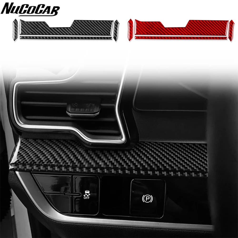 For Kia Sportage NQ5 2022-2025 Carbon Fiber Driver's left side instrument panel Car Accessories Interior Decorative Stickers