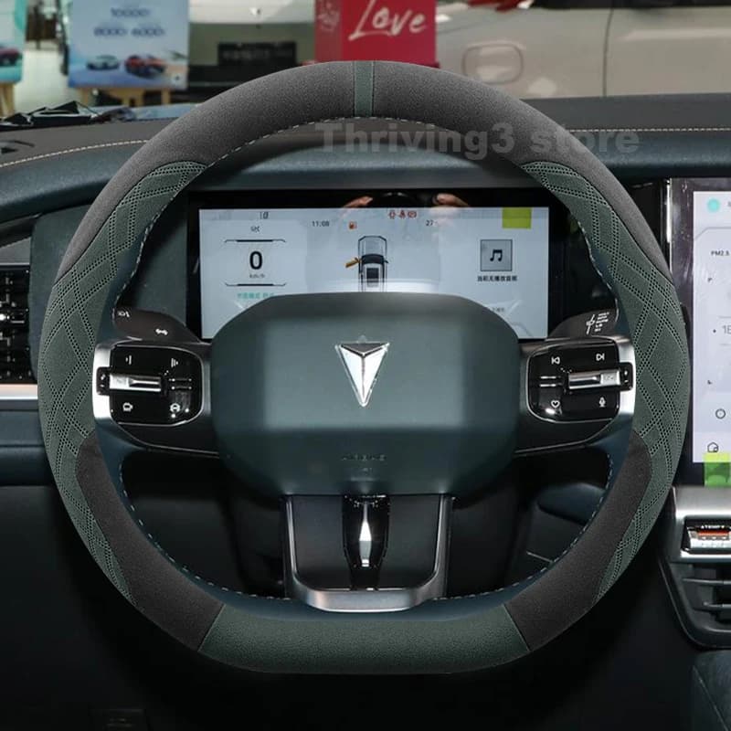 Suede Warm Car Steering Wheel Cover For DEEPAL G318 S07 S05 2026 2022-2025 Winter Heating Covers For Covers Auto Accessories