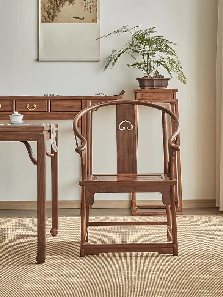 Yjq new Chinese style Zhongtang solid wood rural household eight immortals table upturned strip case table Buddhist platform