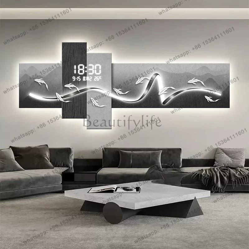 Best Sellers Korean Bedrooms Wall Clocks Living Room Digital Art Mural Interior Modern Clock Wall Aesthetic Fashion Horloge Home