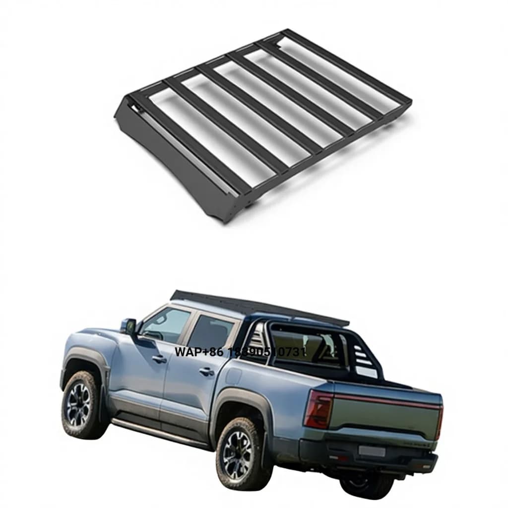 Stainless Steel Window Extension Rack Platform Car Accessories with Bumper Type Luggage Rack for  6 Model