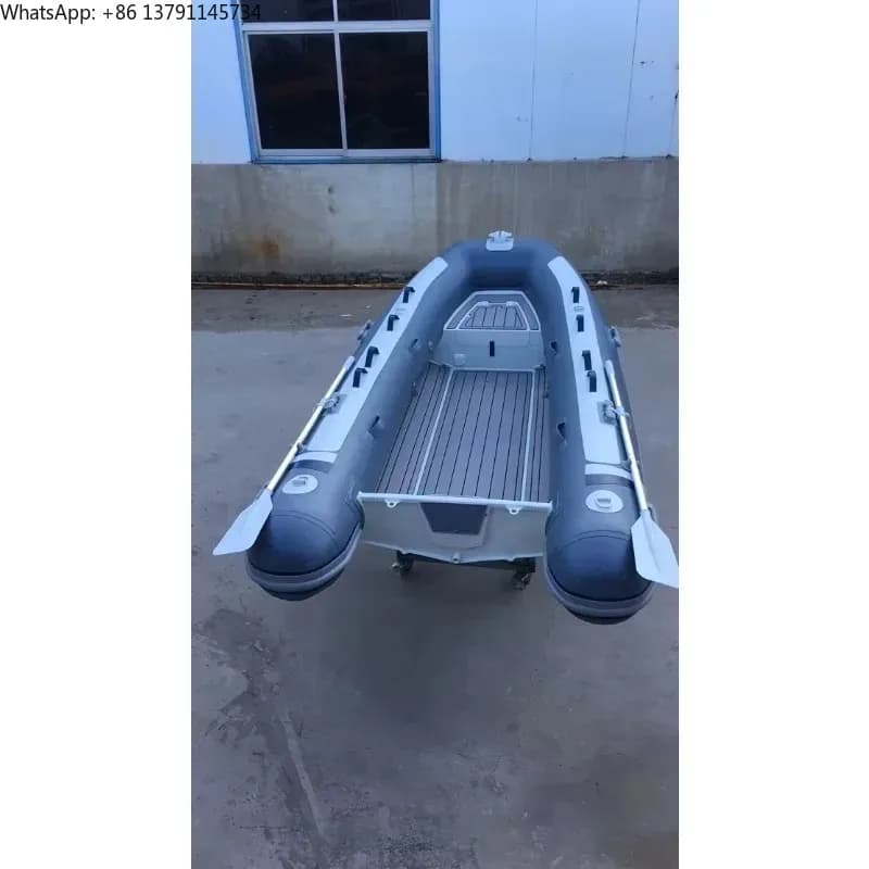 Deep V Aluminum Hull Inflatable Dinghy (RIB Boat) – Double Aluminum Rowing Boat