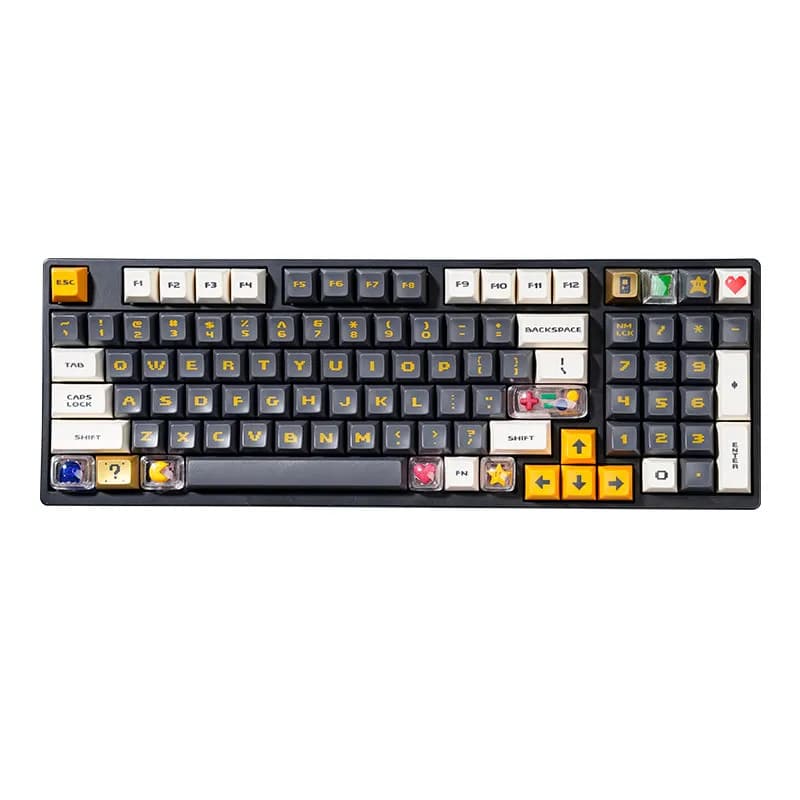 Video game keycap fc red and white machine keycap transparent personality 75 98 keyboard