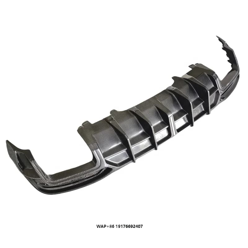 BC Style Car Dry Carbon Fiber Rear Bumper Diffuser for A4L S4 B9.5 B10 Body Kit 2020-2023