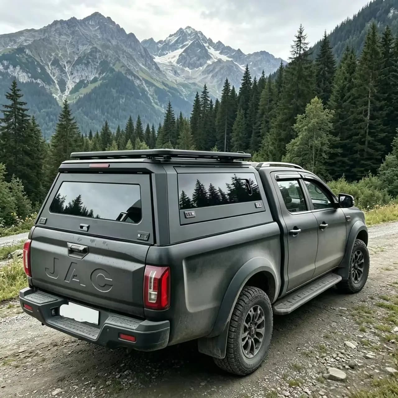 5-Series Aluminum Hard Canopy Fit JAC T6 T8 T9 2023+ Pickup Truck Bed Cover Waterproof Dustproof Lightweight Direct Manufacturer