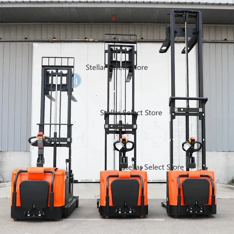 Pallet Stacker 1t 1.5t 2T 2 M Electric Self Loading Electric Hand Stacker Electric 2000kg 5000mm Self Loading Forklift For Sale