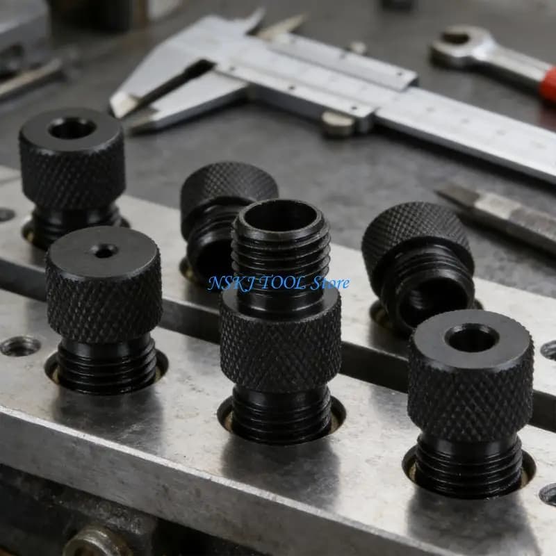 L8RC High Accuracy Carbon Steel Drill Jig Bushings Set Of 6 Positioning Tool Size From 2mm To 10mm For Accurate Drilling