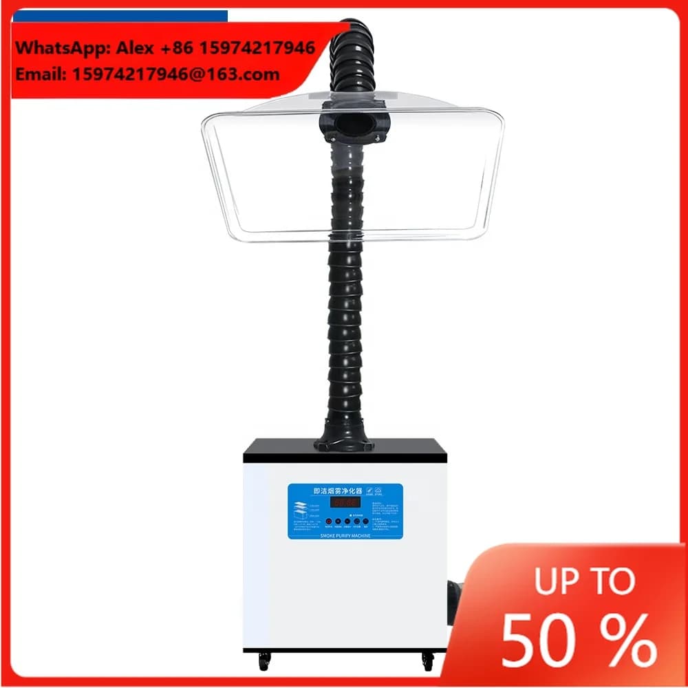 SZJIJE Heavy Smoke Fume Extractor Moxibustion Smoke Purifier Smoke Extractor With Extra Outlet Pipe