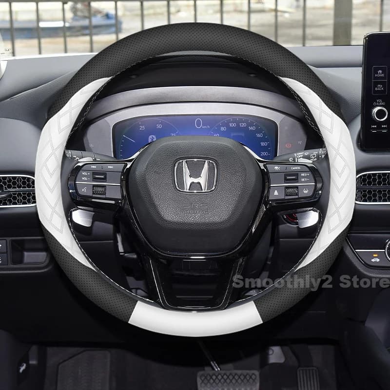 Leather Car Steering Wheel Cover For Honda Civic Accord HR-V Odyssey City 2012-2026 Covers For Covers Auto Accessories 2025