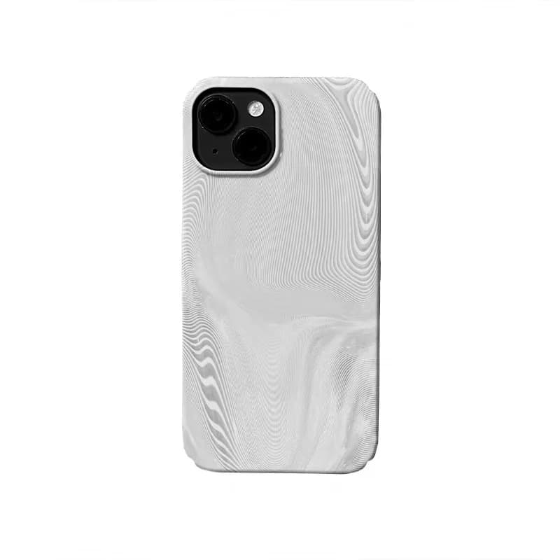Grey White Gradient Phone Case for IPHONE 17 Air 16E 15 PROMAX 14 Plus 13 12 MINI 11 PRO 16Plus XR XS MAX SE Acrylic Phone Cover