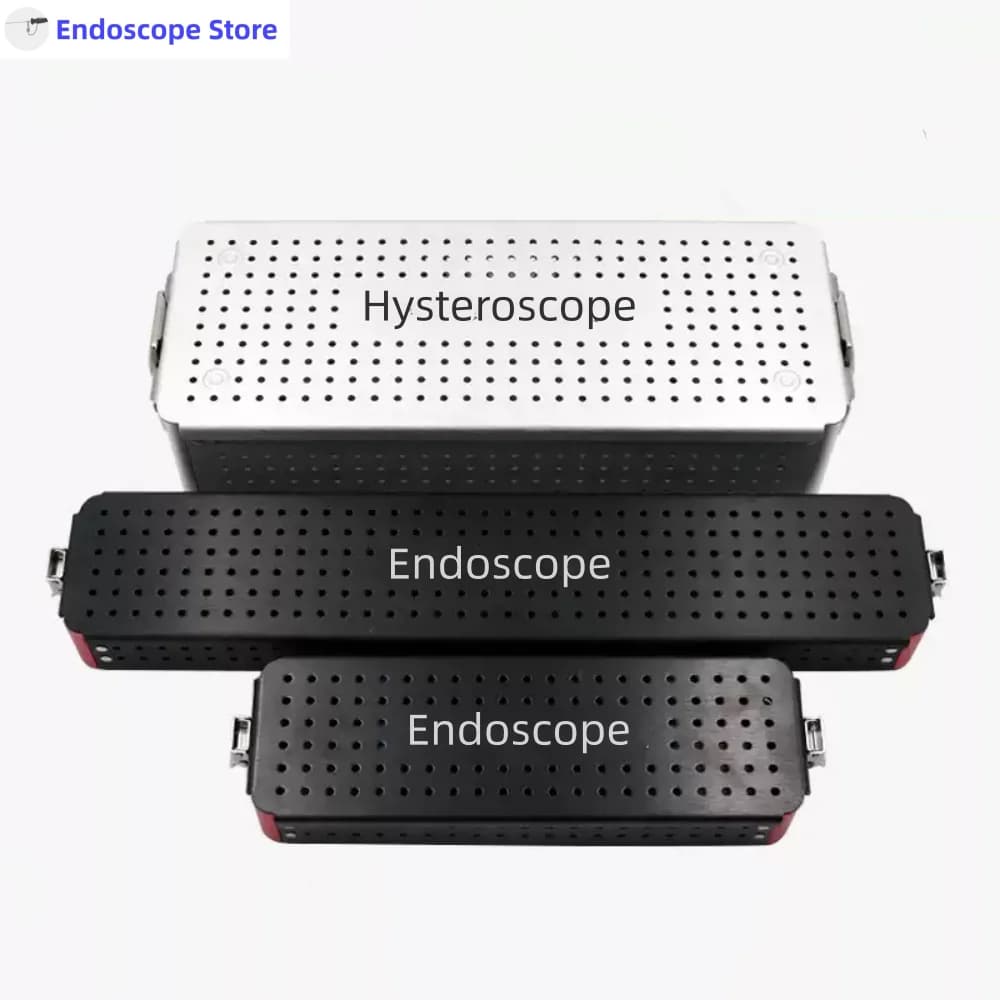 Medical Endoscope Endoscopy Instruments Disinfection Case Box Basket Cage Autoclave PPSU With Silicone Card Slot