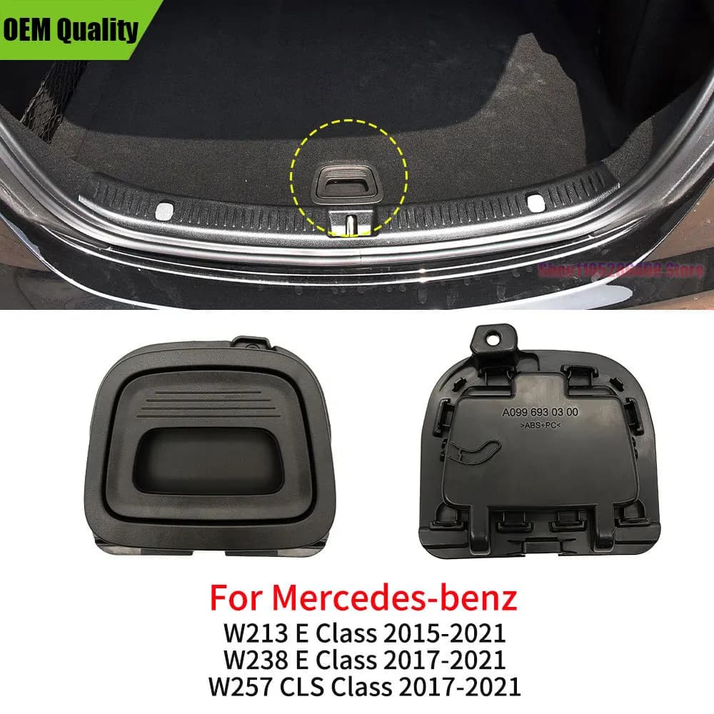 For Benz E CLS Class E200 E260 E350 CLS300 For Mercedes W213 238 257 Car Trunk Tail Cover Bottom Plate Mat Floor Carpet Handle