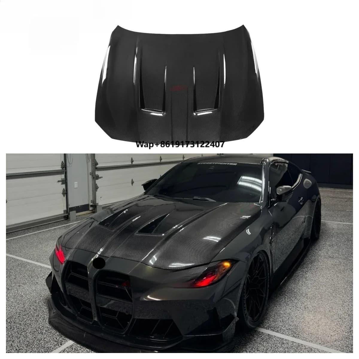 AN Style Dry Carbon Fiber Engine Hood Cover for  G80 M3 G82 G83 M4 2021+ Carbon Engine Bonnet Perfect Installation Body Kit