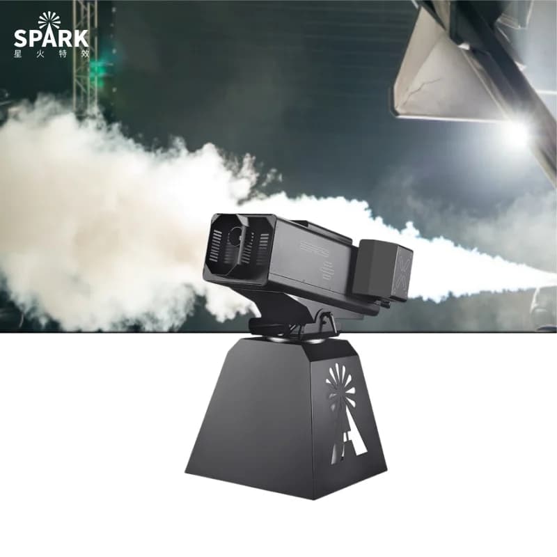SP-A4 3000W Metal Fog Cannon Smoke Machine High Power DMX512 Control for Special Stage Effects and Weddingsglobally accessible