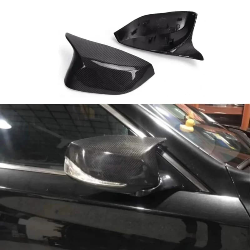 Real Carbon Fiber B Style Side Mirror Cover For Infiniti Q50 Q50L Q60 Q70 QX30 2014-2025