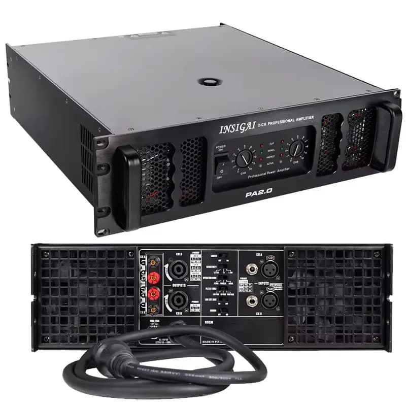for 3U Professional Linear Sound System Audio Speaker PA 2 Channel Power Amplifier 4000W 5000 Watts Amplifiers Power Factory