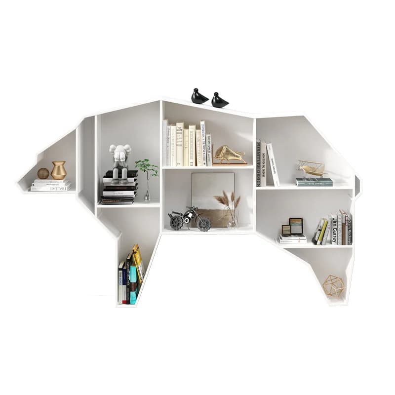 Customized wrought iron animal modeling bookshelf elephant children's room toy storage rack kindergarten