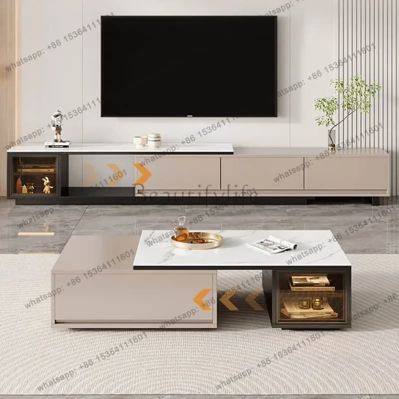 Luxury Storage Tv Table Universal Designer Wood Organizer Drawers Modern Tv Stands Living Room Muebles Para Tv Trendy Furniture