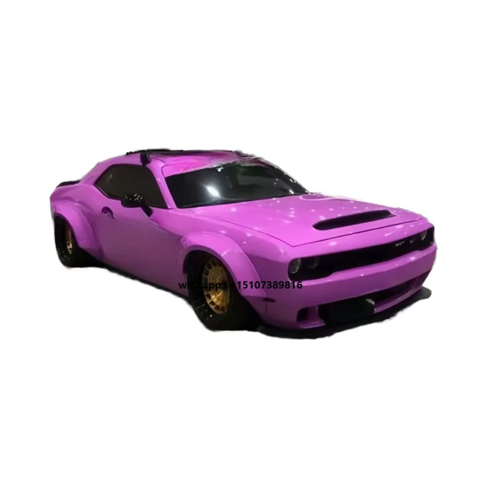 For  Dodge Challenger Car With a Wide-body Style Side Fender Flare Spoiler Wing Front and Rear Bumper Body Kit