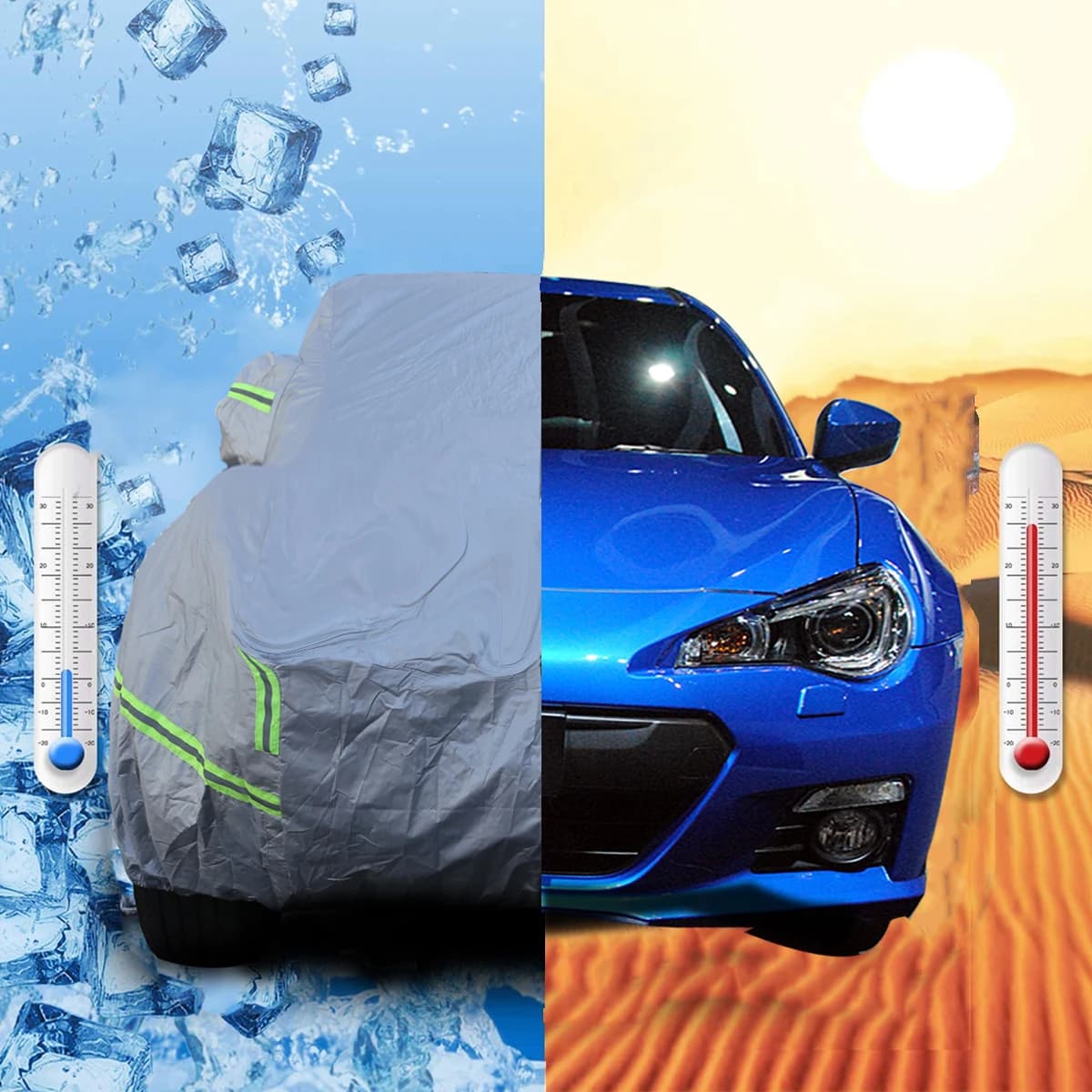 1Pcs silver For Subaru BRZ For Toyota 86 2012-2026+ car sun protection and anti-UV car clothing cover car protection accessories