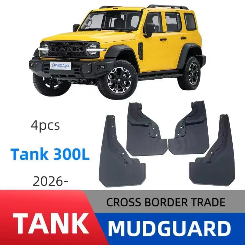 For GWM Tank 300L 2026 Mud Flaps Mud Guards Splash Guards Car Fender Mudflaps Wheel Splash Shield Auto Exterior Accessories