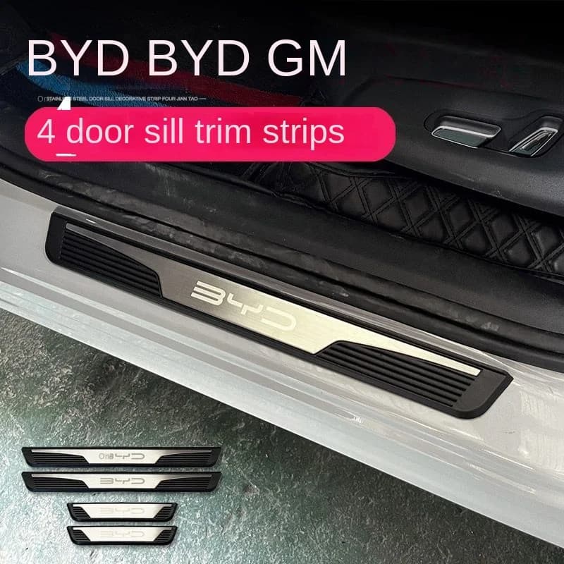BYD universal threshold strip modified stainless steel BYD welcome pedal ABS foot pedal interior strip