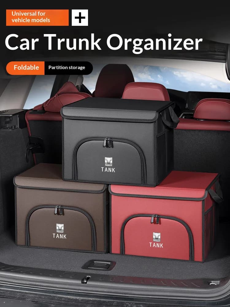 Car trunk large capacity Foldable storage box shoe storage organizing box For Tank Great Wall 300 400 500 700 Hi4T 300 400 HiaZ