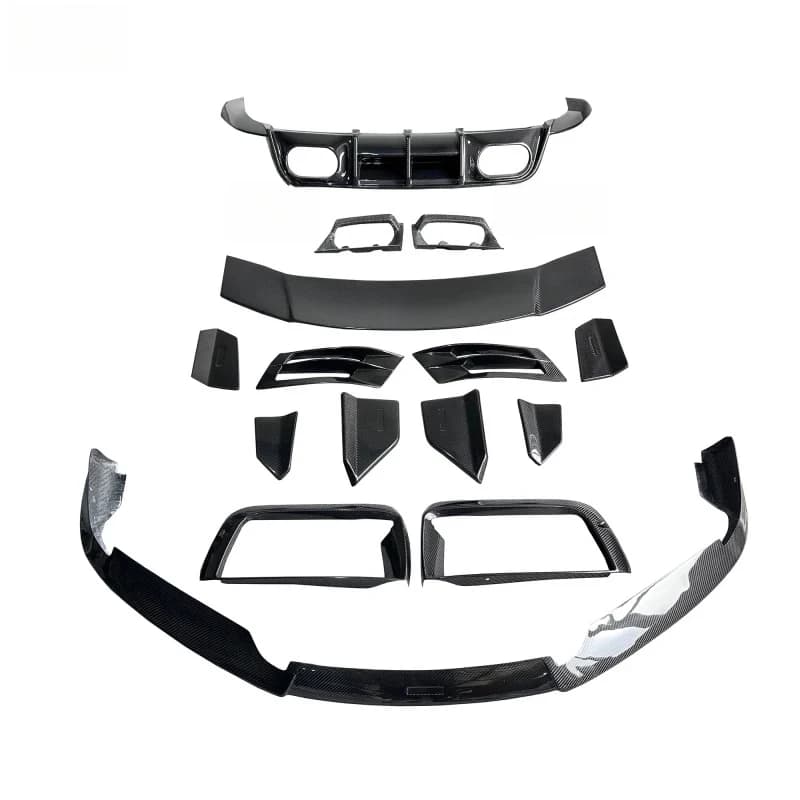 ThrustWorks Bru Style Dry Carbon Fiber Auto Parts Body Kit With Front Lip Spoiler Rear Diffuser Durle