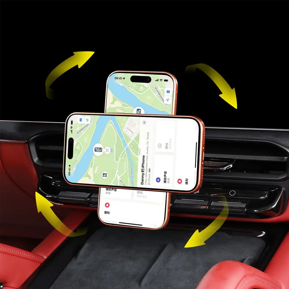 Fit For GEELY ZEEKR 8X 2026 2027 Mobile Phone Holder At The Central Control Air Outlet Car Supplies ABS Material Phone Holder