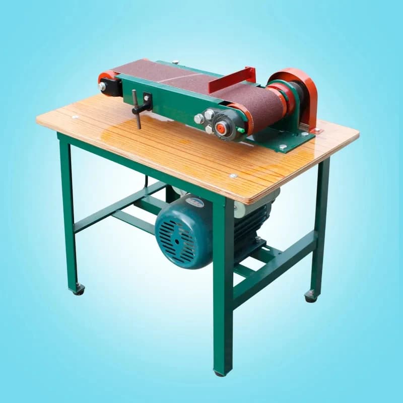 Wood Pallet Hine Small Vertical/Horizontal Dual-Purpose Benchtop Suace Polishing *0 Belt Sander