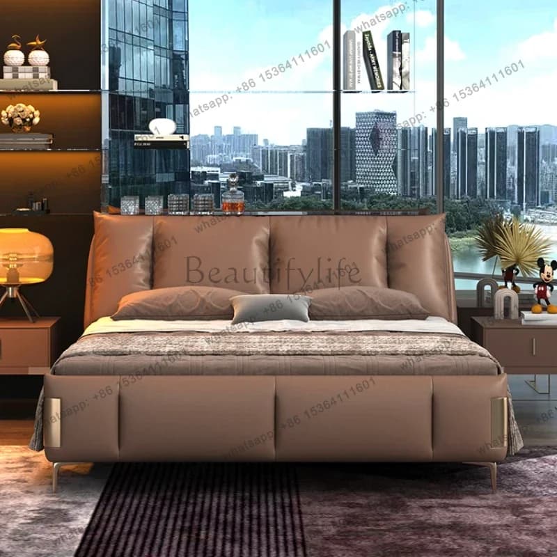 Nordic Bedroom Couple Bed Frame Queen Cheap Modern Luxury Bedroom Bed Frame Wood Designer Cama